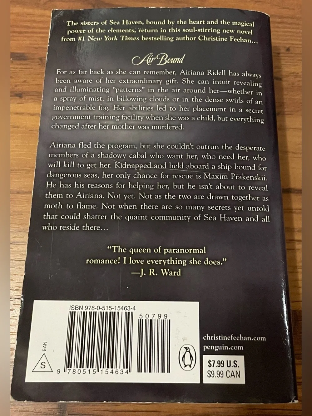 'Air Bound' Paperback Book by Christine Freehan Book 3 in the Sea Heaven Series